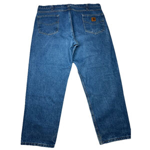 Carhartt Relaxed Fit Jeans Mens 40x28 Blue Denim B171 DST Workwear Menswear